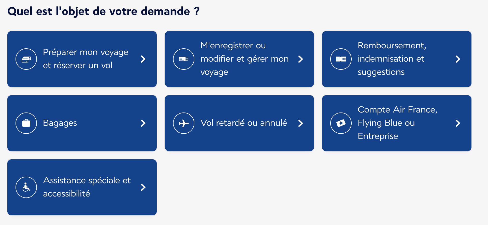 formulaire choix indemnisation air france