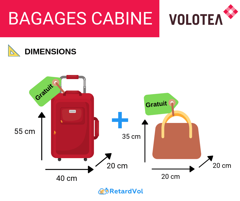 Bagages en soute autorisés