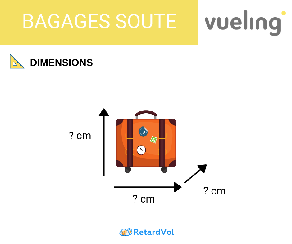 vueling  bagage soute dimension
